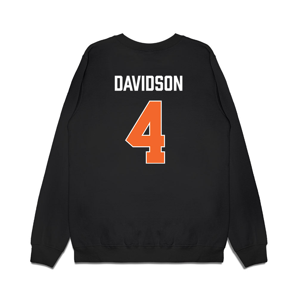 Clemson - NCAA Men's Basketball : Blake Davidson - Vintage Shersey Premium Crewneck Sweatshirt-1