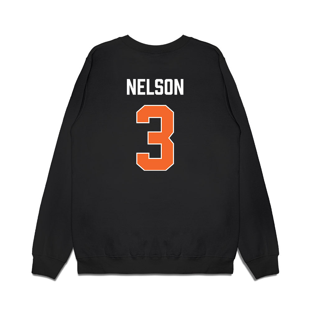 Clemson - NCAA Women's Basketball : Mackenzie Nelson - Vintage Shersey Premium Crewneck Sweatshirt-1