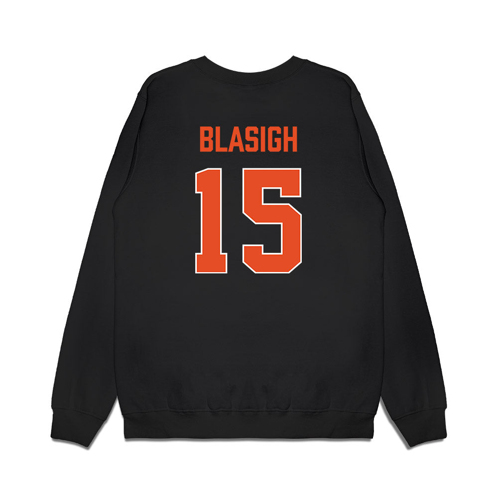 Miami - NCAA Women's Basketball : Vittoria Blasigh - Vintage Shersey Premium Crewneck Sweatshirt-1