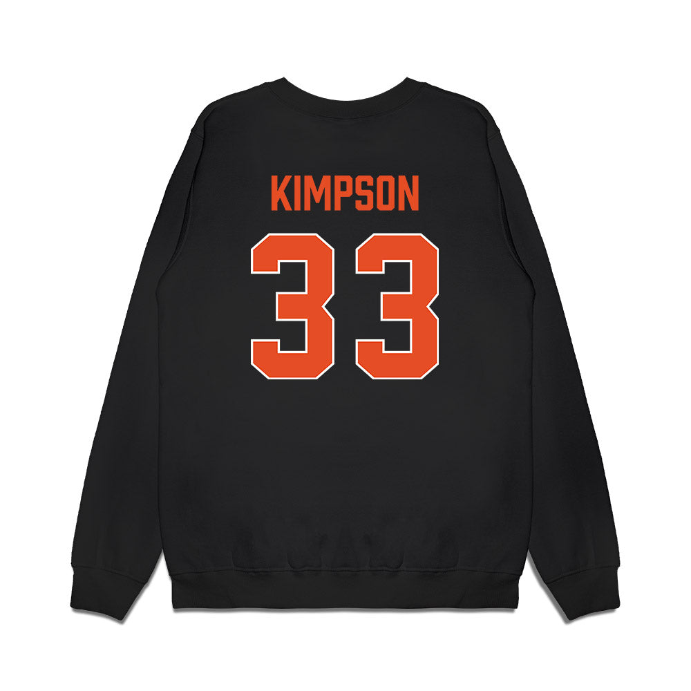 Miami - NCAA Women's Basketball : Amarachi Kimpson - Vintage Shersey Premium Crewneck Sweatshirt-1