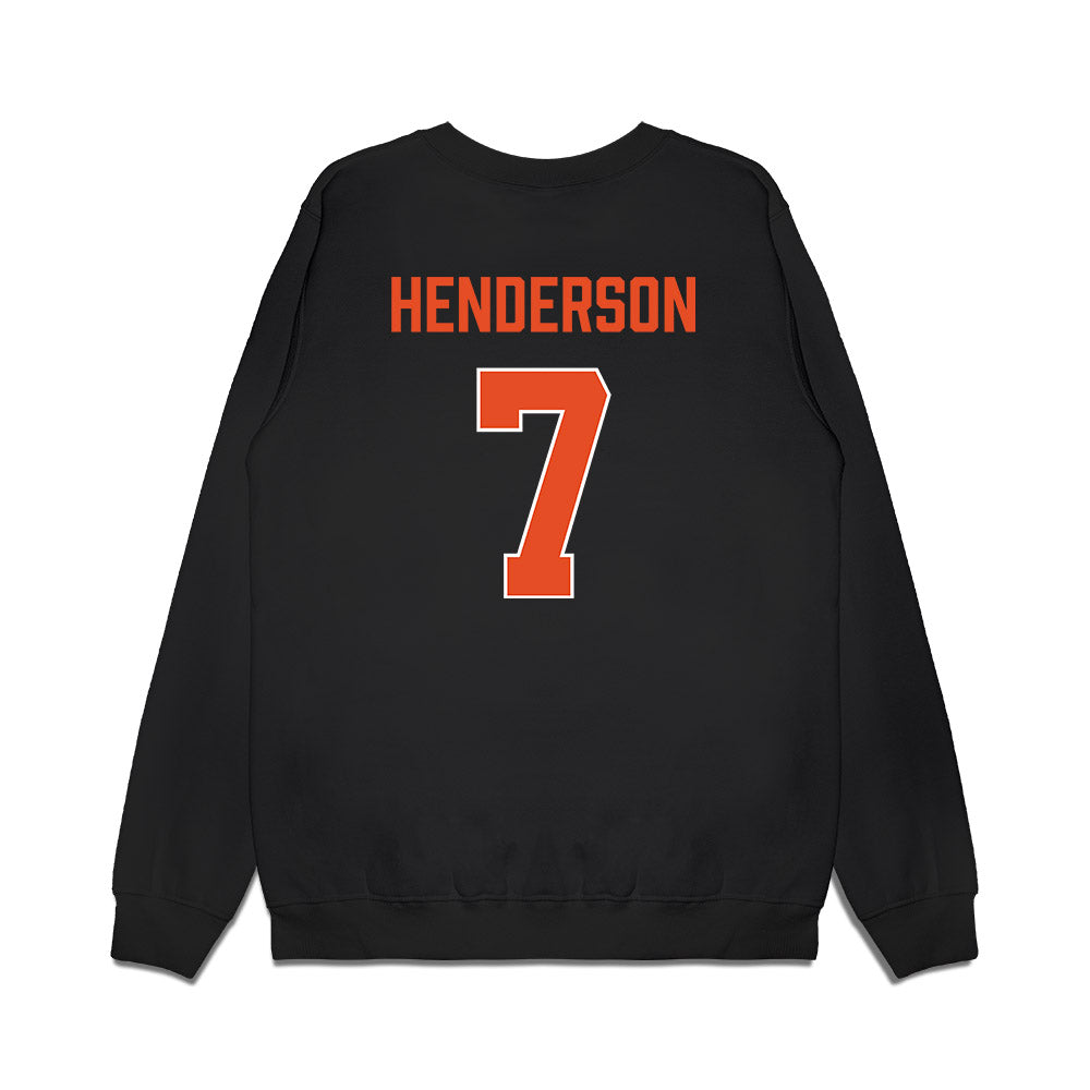 Miami - NCAA Men's Basketball : Shelton Henderson - Vintage Shersey Premium Crewneck Sweatshirt-1