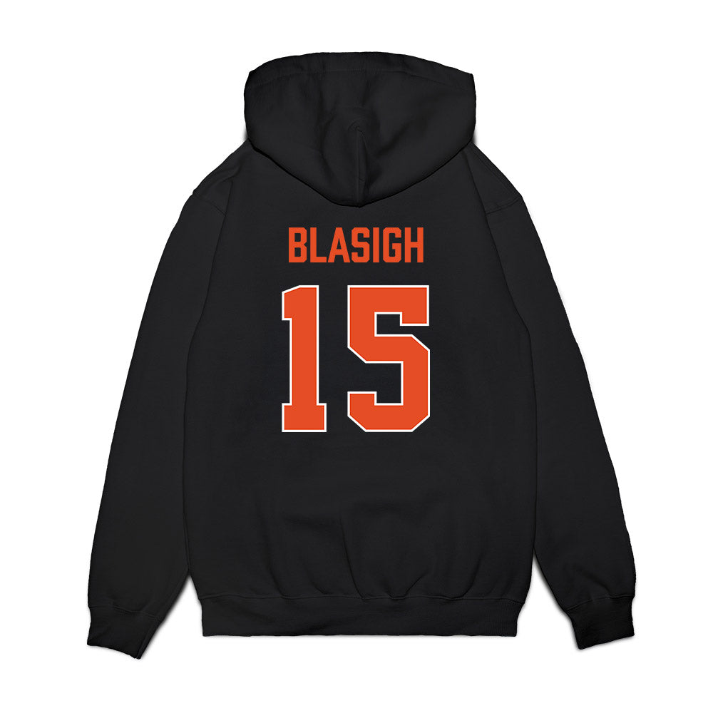 Miami - NCAA Women's Basketball : Vittoria Blasigh - Vintage Shersey Premium Hooded Sweatshirt-1