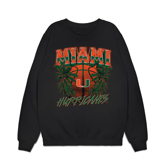 Miami - NCAA Men's Basketball : Dante Allen - Vintage Shersey Premium Crewneck Sweatshirt-0