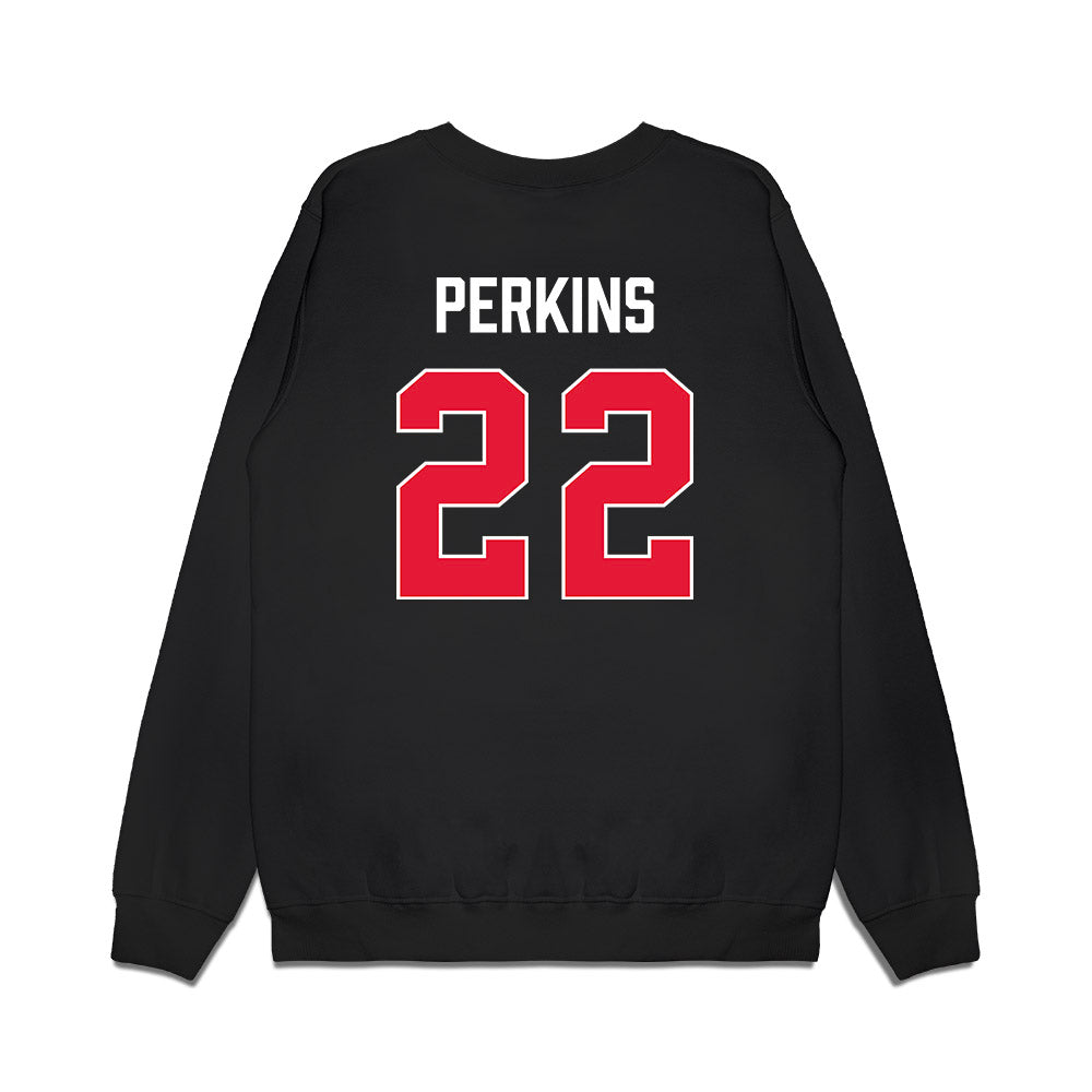 Rutgers - NCAA Women's Basketball : Zachara Perkins - Vintage Shersey Premium Crewneck Sweatshirt-1