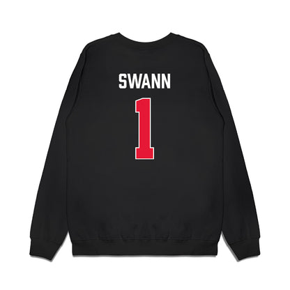 Rutgers - NCAA Women's Basketball : Lauryn Swann - Vintage Shersey Premium Crewneck Sweatshirt-1