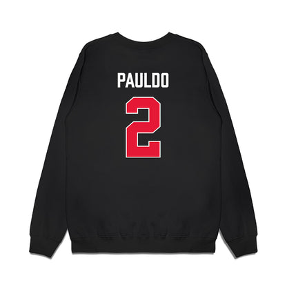 Rutgers - NCAA Women's Basketball : Mya Pauldo - Vintage Shersey Premium Crewneck Sweatshirt-1