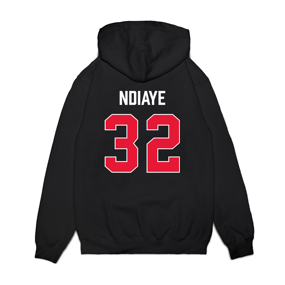Rutgers - NCAA Women's Basketball : Yaya Ndiaye - Vintage Shersey Premium Hooded Sweatshirt-1