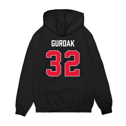 Rutgers - NCAA Men's Basketball : Christian Gurdak - Vintage Shersey Premium Hooded Sweatshirt-1