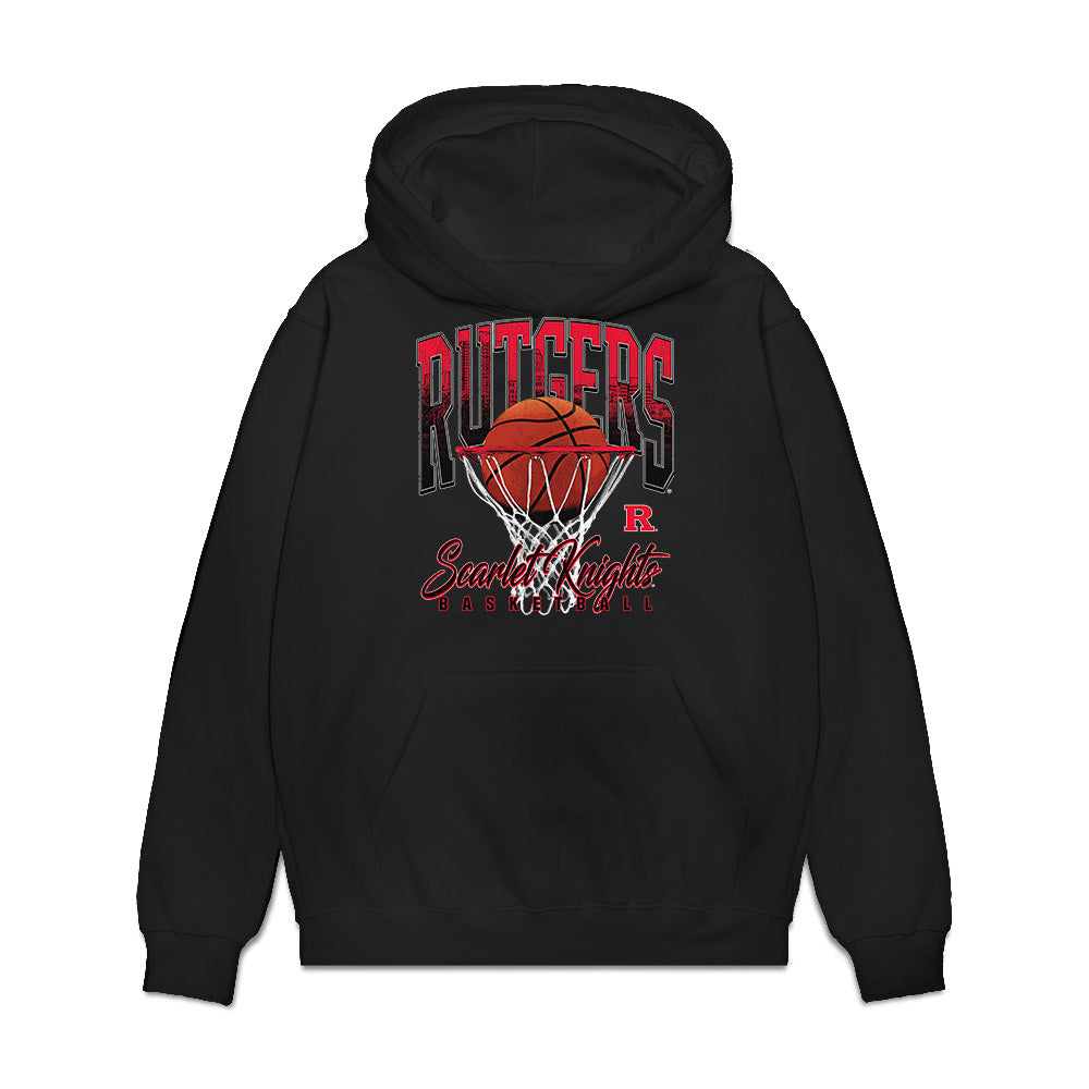 Rutgers - NCAA Men's Basketball : Christian Gurdak - Vintage Shersey Premium Hooded Sweatshirt-0