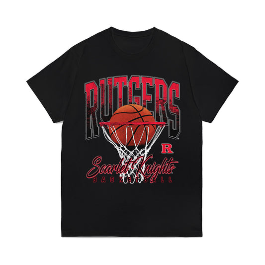 Rutgers - NCAA Men's Basketball : Max Fradkin - Vintage Shersey Comfort Colors T-Shirt-0