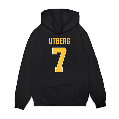 Marquette - NCAA Women's Basketball : Bridget Utberg - Vintage Basketball Premium Hooded Sweatshirt-1