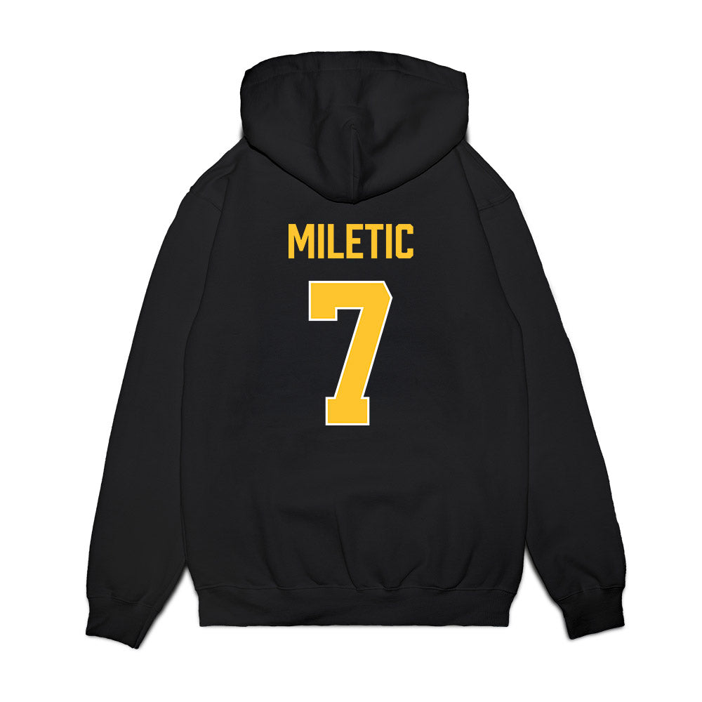 Marquette - NCAA Men's Basketball : Ian Miletic - Vintage Basketball Premium Hooded Sweatshirt-1