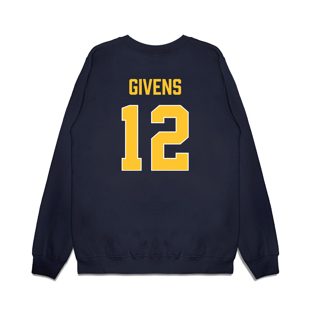 Marquette - NCAA Women's Basketball : Mackenzie Givens - Vintage Basketball Premium Crewneck Sweatshirt-1