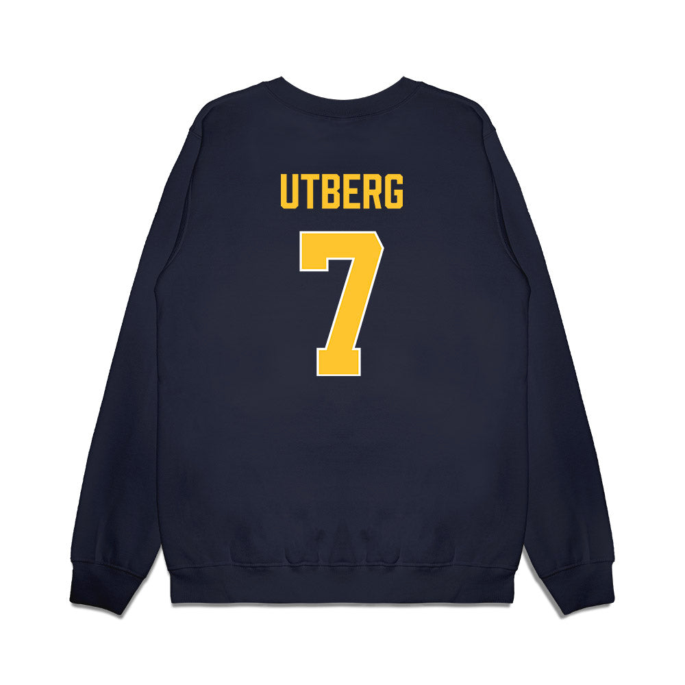Marquette - NCAA Women's Basketball : Bridget Utberg - Vintage Basketball Premium Crewneck Sweatshirt-1
