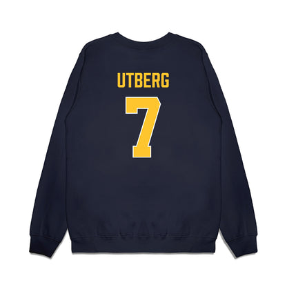 Marquette - NCAA Women's Basketball : Bridget Utberg - Vintage Basketball Premium Crewneck Sweatshirt-1