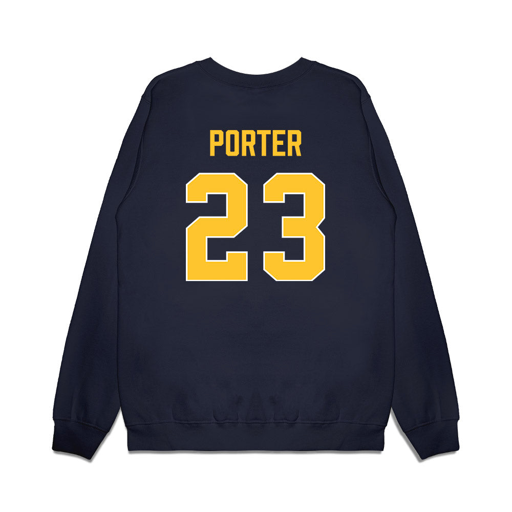 Marquette - NCAA Women's Basketball : Olivia Porter - Vintage Basketball Premium Crewneck Sweatshirt-1