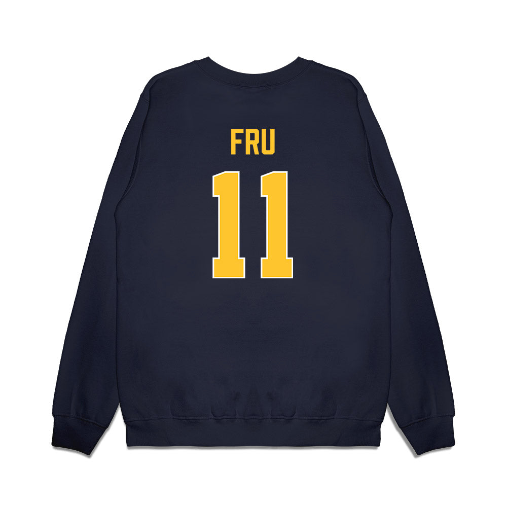 Marquette - NCAA Men's Basketball : Sananda Fru - Vintage Basketball Premium Crewneck Sweatshirt-1