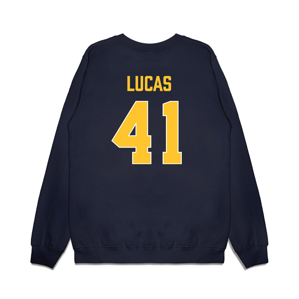 Marquette - NCAA Men's Basketball : Jonah Lucas - Vintage Basketball Premium Crewneck Sweatshirt-1