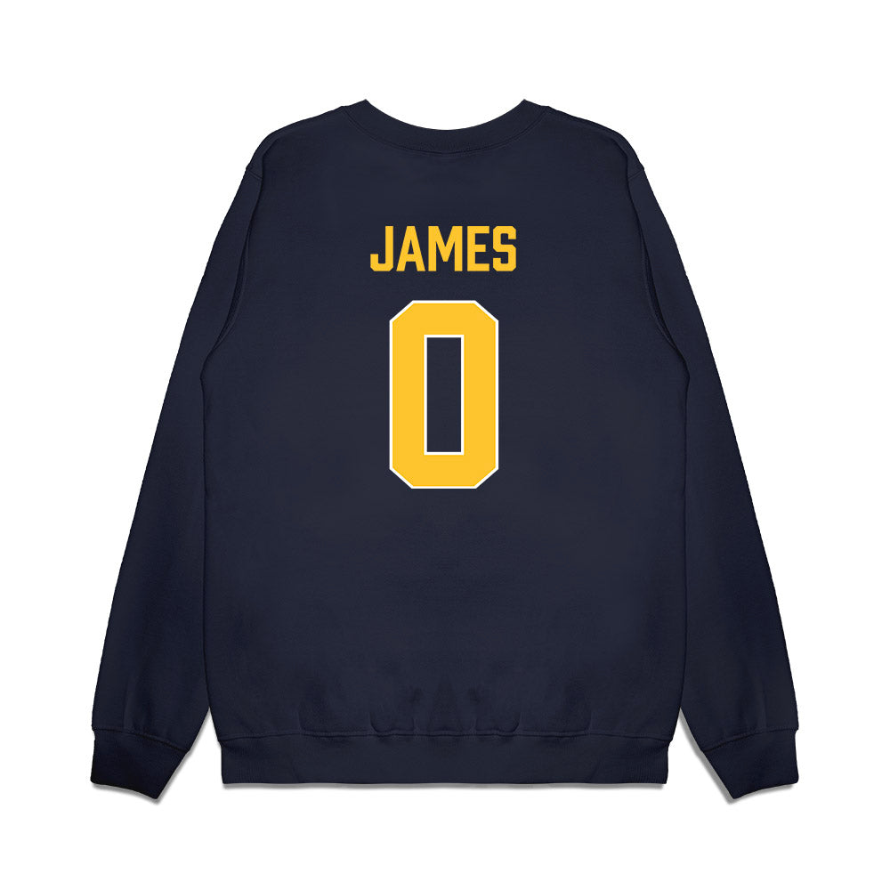 Marquette - NCAA Men's Basketball : Nigel James - Vintage Basketball Premium Crewneck Sweatshirt-1