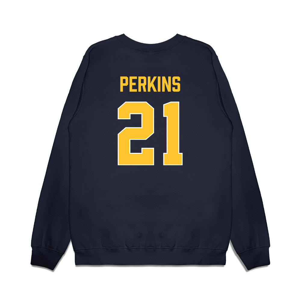 Marquette - NCAA Women's Basketball : Kennedi Perkins - Vintage Basketball Premium Crewneck Sweatshirt-1