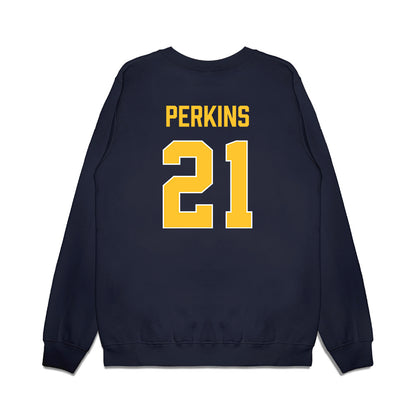 Marquette - NCAA Women's Basketball : Kennedi Perkins - Vintage Basketball Premium Crewneck Sweatshirt-1