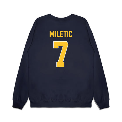 Marquette - NCAA Men's Basketball : Ian Miletic - Vintage Basketball Premium Crewneck Sweatshirt-1