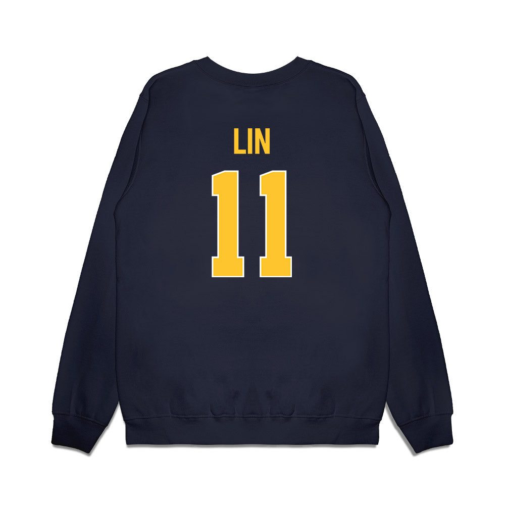 Marquette - NCAA Women's Basketball : Yuhan Lin - Vintage Basketball Premium Crewneck Sweatshirt-1