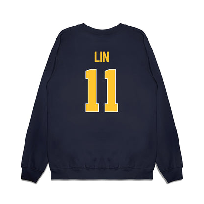 Marquette - NCAA Women's Basketball : Yuhan Lin - Vintage Basketball Premium Crewneck Sweatshirt-1