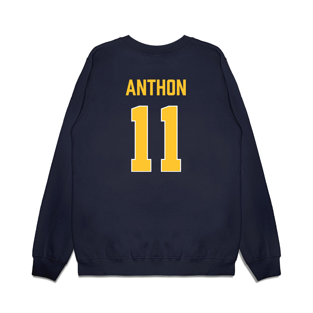 Marquette - NCAA Women's Basketball : Noelle Anthon - Vintage Basketball Premium Crewneck Sweatshirt-1