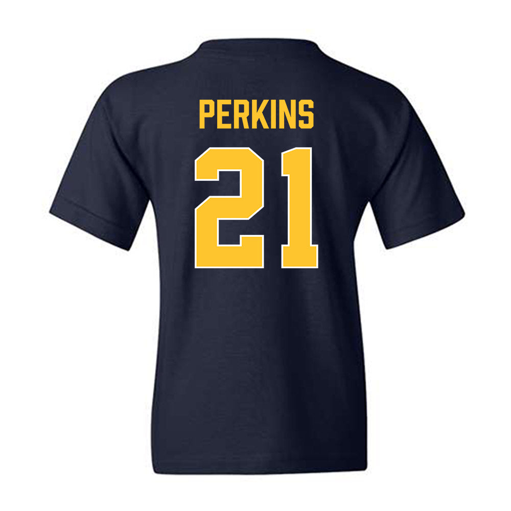Marquette - NCAA Women's Basketball : Kennedi Perkins - Vintage Basketball Youth T-Shirt-1