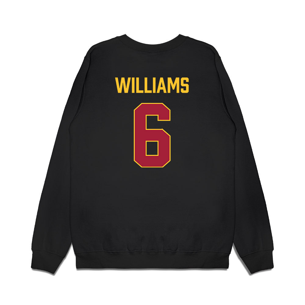 USC - NCAA Women's Basketball : Laura Williams - Vintage Basketball Premium Crewneck Sweatshirt-1