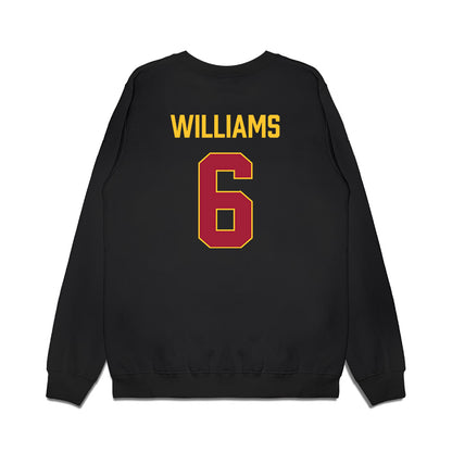 USC - NCAA Women's Basketball : Laura Williams - Vintage Basketball Premium Crewneck Sweatshirt-1