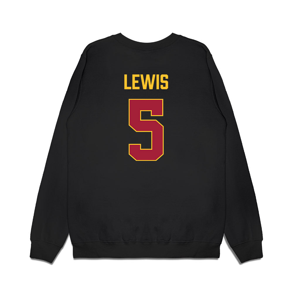 USC - NCAA Men's Basketball : KJ Lewis - Vintage Basketball Premium Crewneck Sweatshirt-1