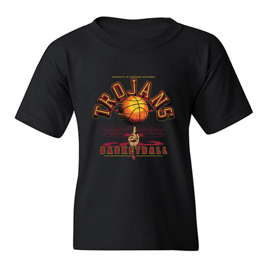 USC - NCAA Men's Basketball : Brit Burden - Vintage Basketball Youth T-Shirt-0
