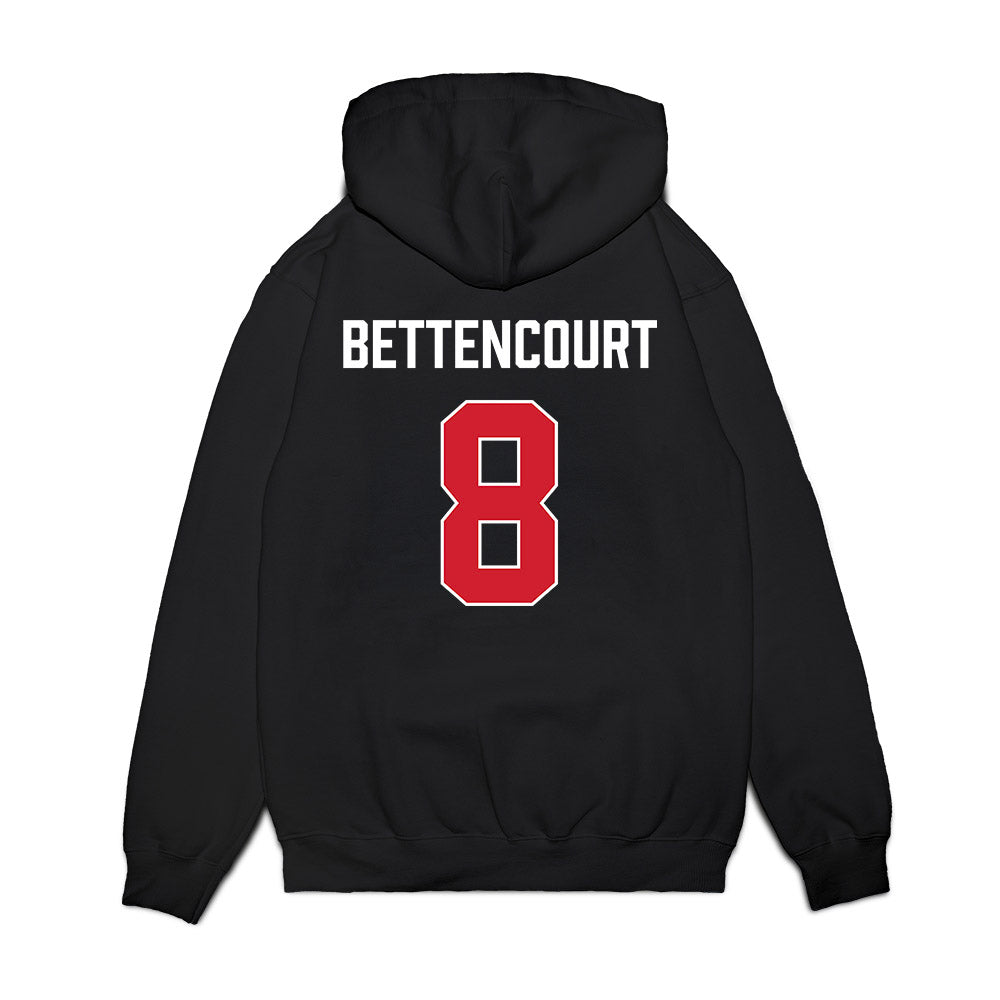 Gonzaga - NCAA Women's Basketball : In's Bettencourt - Vintage Shersey Premium Hooded Sweatshirt-1