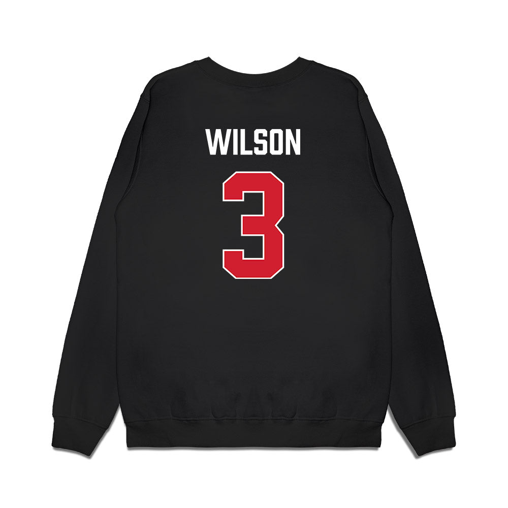 Gonzaga - NCAA Women's Basketball : Julia Wilson - Vintage Shersey Premium Crewneck Sweatshirt-1