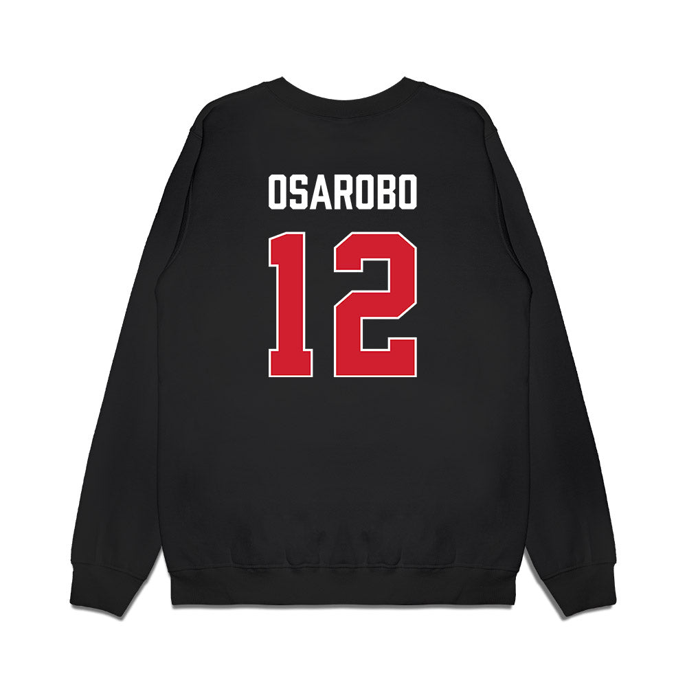 Gonzaga - NCAA Women's Basketball : Christabel Osarobo - Vintage Shersey Premium Crewneck Sweatshirt-1