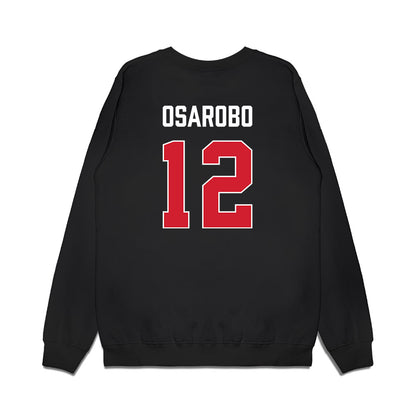 Gonzaga - NCAA Women's Basketball : Christabel Osarobo - Vintage Shersey Premium Crewneck Sweatshirt-1