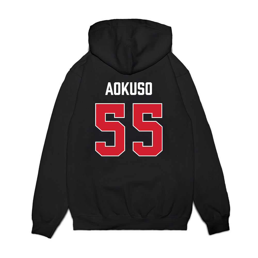 Gonzaga - NCAA Women's Basketball : Zeryhia Aokuso - Vintage Shersey Premium Hooded Sweatshirt-1