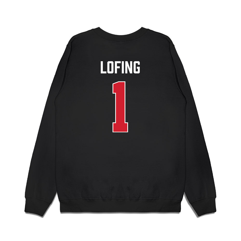 Gonzaga - NCAA Women's Basketball : Paige Lofing - Vintage Shersey Premium Crewneck Sweatshirt-1
