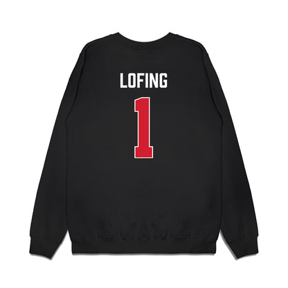 Gonzaga - NCAA Women's Basketball : Paige Lofing - Vintage Shersey Premium Crewneck Sweatshirt-1