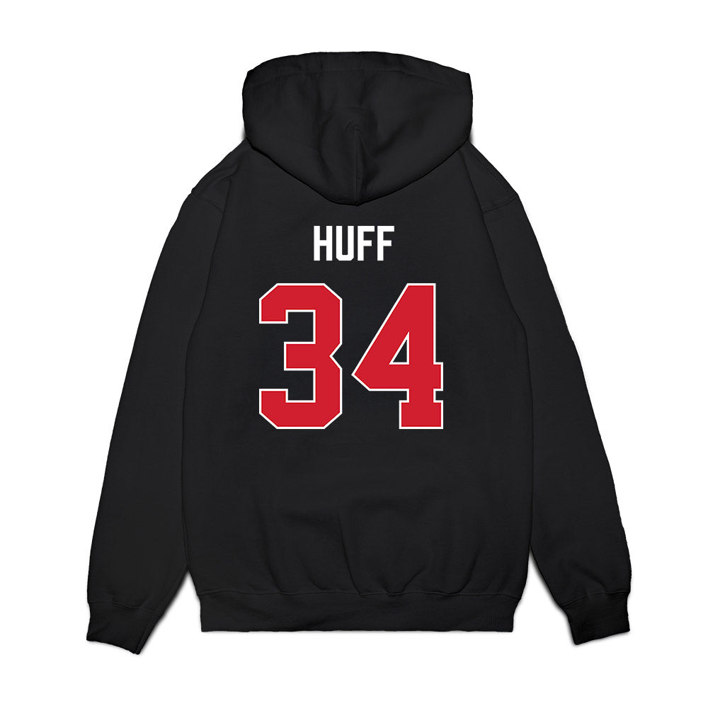 Gonzaga - NCAA Men's Basketball : Braden Huff - Vintage Shersey Premium Hooded Sweatshirt-1