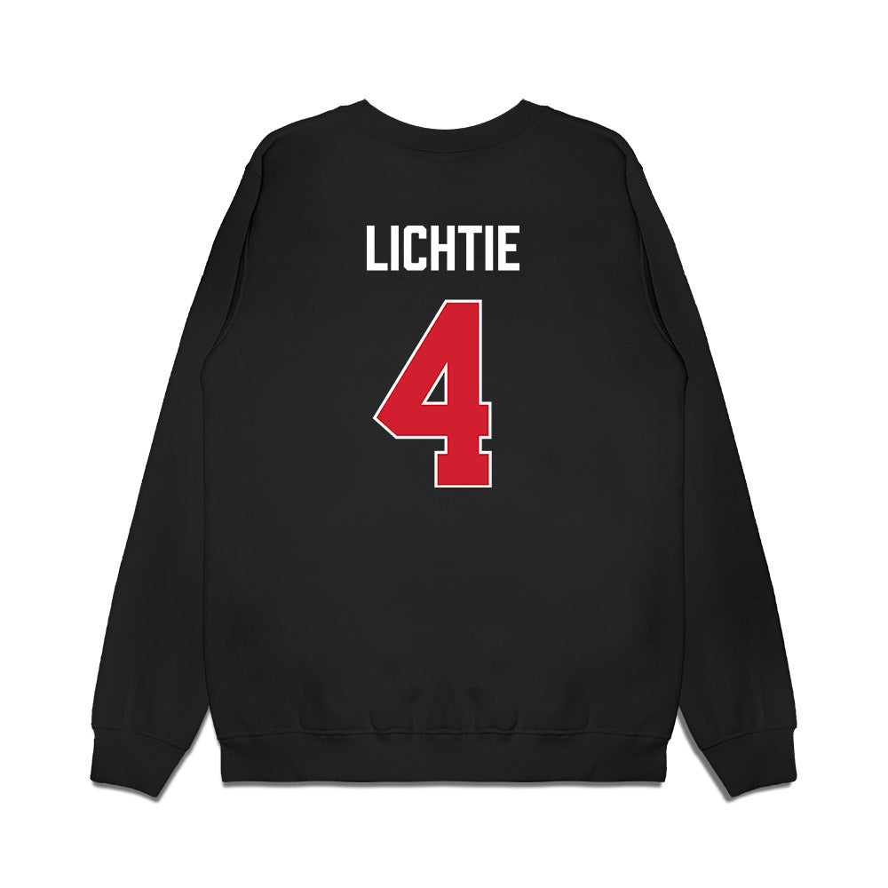 Gonzaga - NCAA Women's Basketball : Sierra Lichtie - Vintage Shersey Premium Crewneck Sweatshirt-1