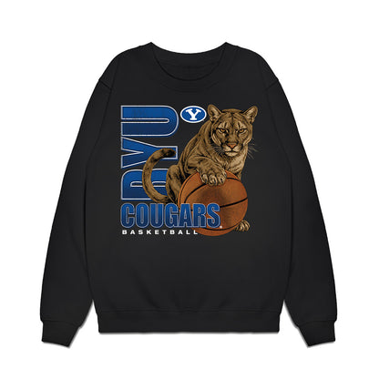 BYU - NCAA Men's Basketball : Robert Wright III - Vintage Premium Crewneck Sweatshirt-0