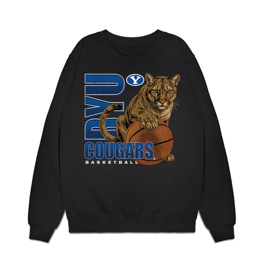 BYU - NCAA Men's Basketball : Robert Wright III - Vintage Premium Crewneck Sweatshirt-0