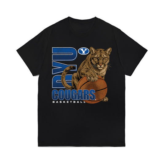 BYU - NCAA Men's Basketball : Xavion Staton - Vintage Comfort Colors T-Shirt-0