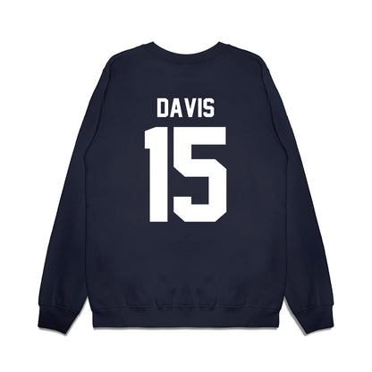 Illinois - NCAA Men's Basketball : Jake Davis - Vintage Shersey Premium Crewneck Sweatshirt-1