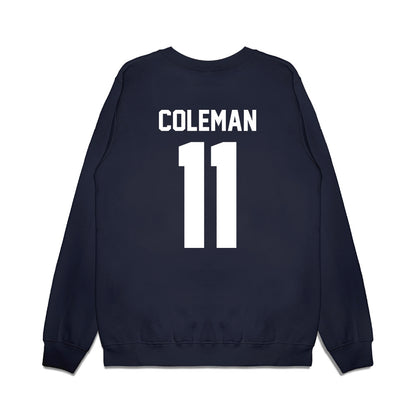 Illinois - NCAA Men's Basketball : Quentin Coleman - Vintage Shersey Premium Crewneck Sweatshirt-1