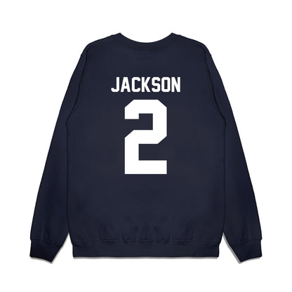 Illinois - NCAA Women's Basketball : Destiny Jackson - Vintage Shersey Premium Crewneck Sweatshirt-1
