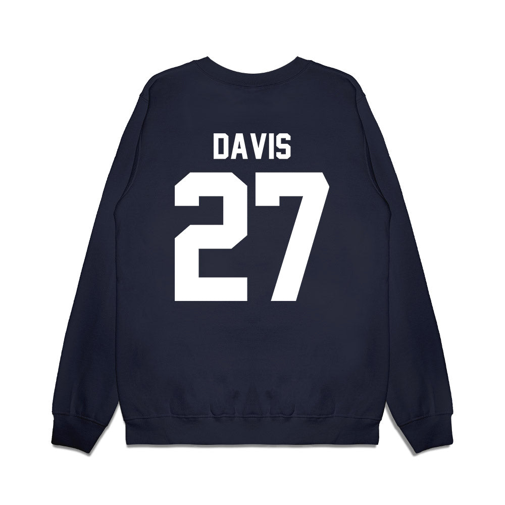 Illinois - NCAA Men's Basketball : Landon Davis - Vintage Shersey Premium Crewneck Sweatshirt-1